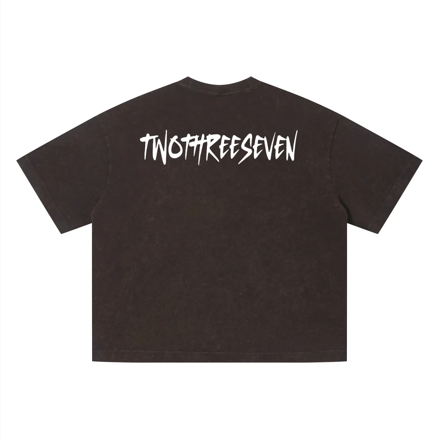 TwoThreeSeven T-Shirt - Dark Purple - Back