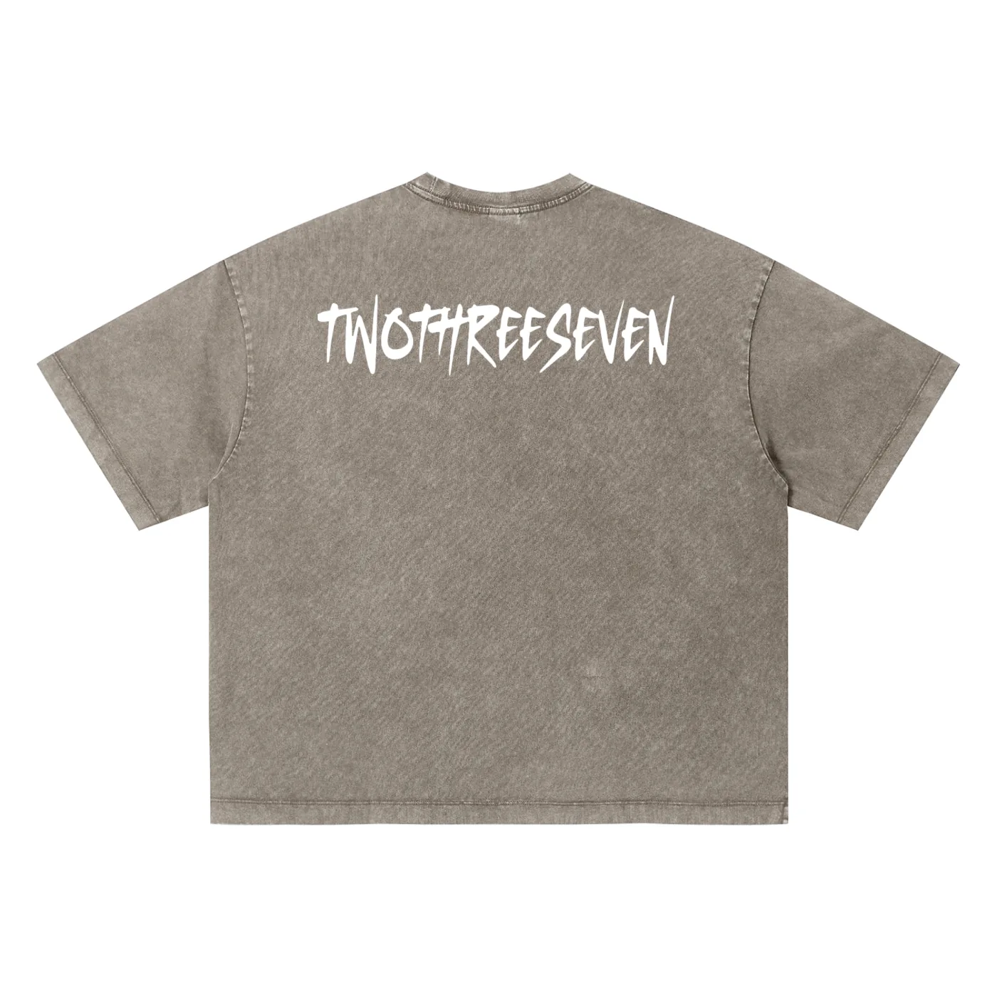 TwoThreeSeven T-Shirt - Light Coffee - Back